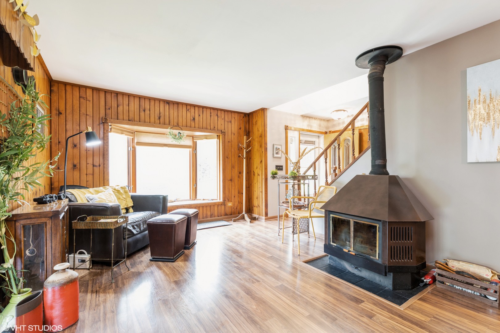 35W461 Country School Road Dundee, IL 60102 - Photo 6 of 32 a living room with furniture a fireplace and a flat screen tv