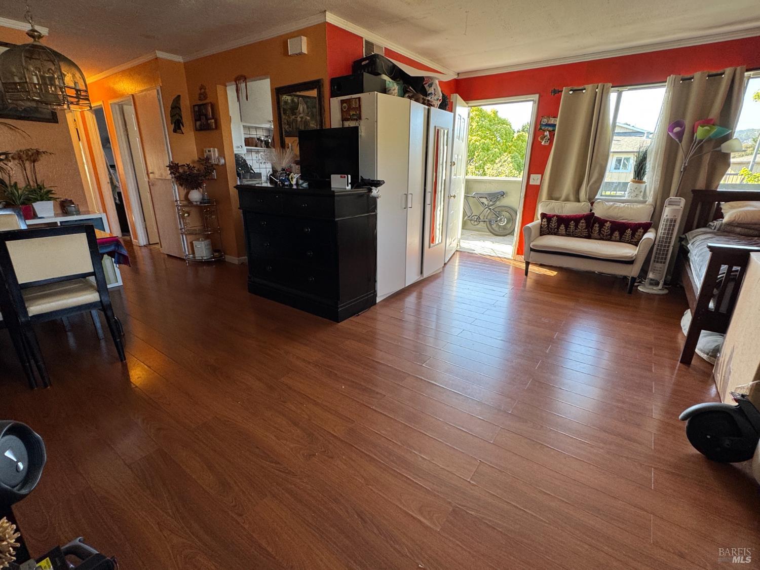 431 Bahia Way San Rafael, CA 94901 - Photo 24 of 46 a living room with furniture and a floor to ceiling window