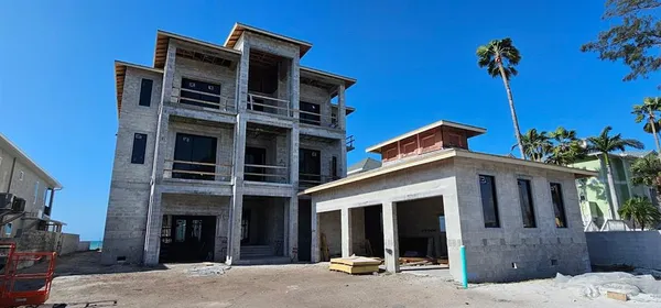a view of a building with a window