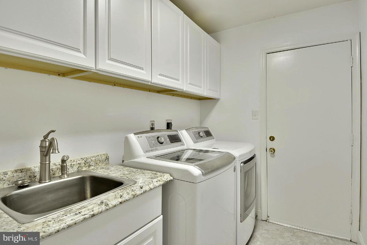 11017 Blue Roan Road Oakton, VA 22124 - Photo 21 of 30 Main Level Laundry with Utility Sink & Cabinets