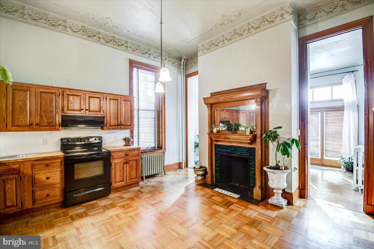 1718 Eutaw Place Baltimore, MD 21217 - Photo 16 of 65 Custom historic recreation solid wd kit. cabinets