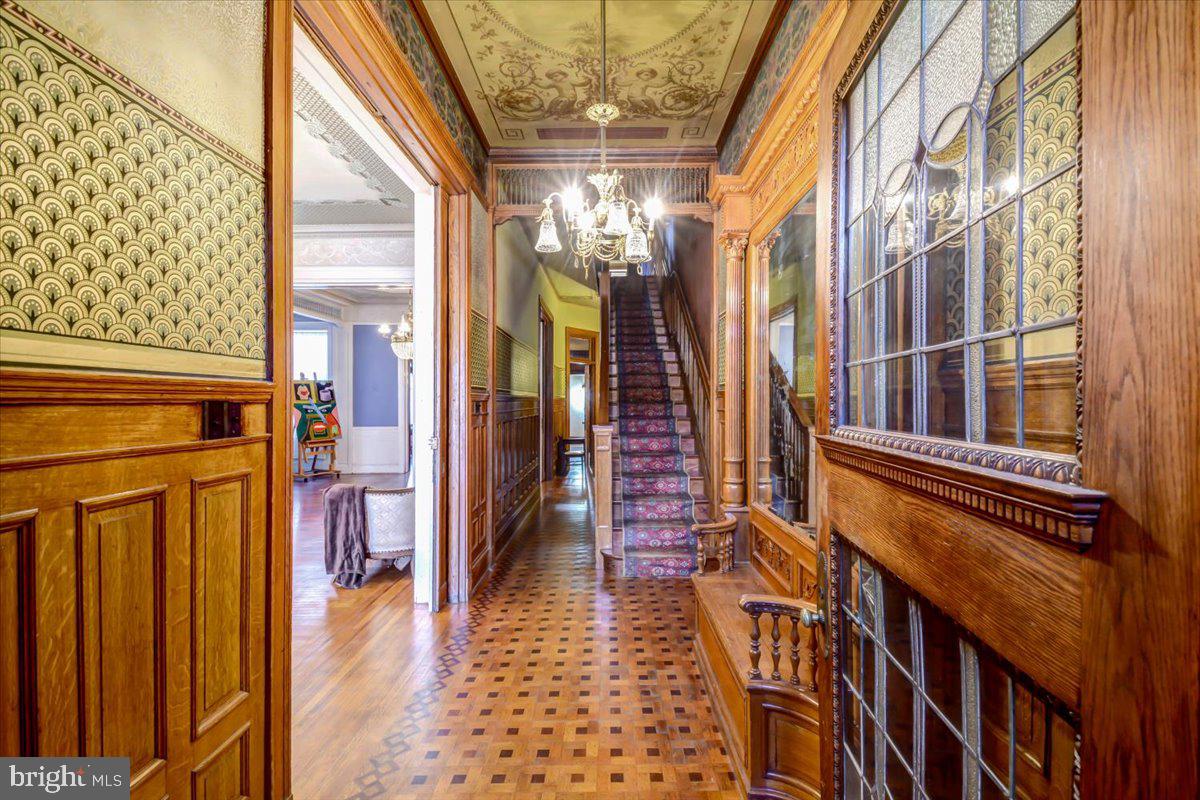 1718 Eutaw Place Baltimore, MD 21217 - Photo 2 of 65 Grand entry w hand painted murals & parquet flrs