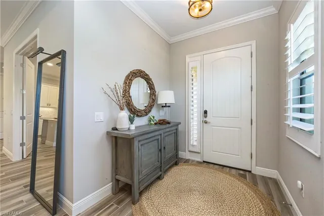 a view of a bedroom from a hallway