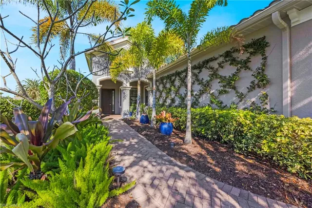 a view of a back yard of the house