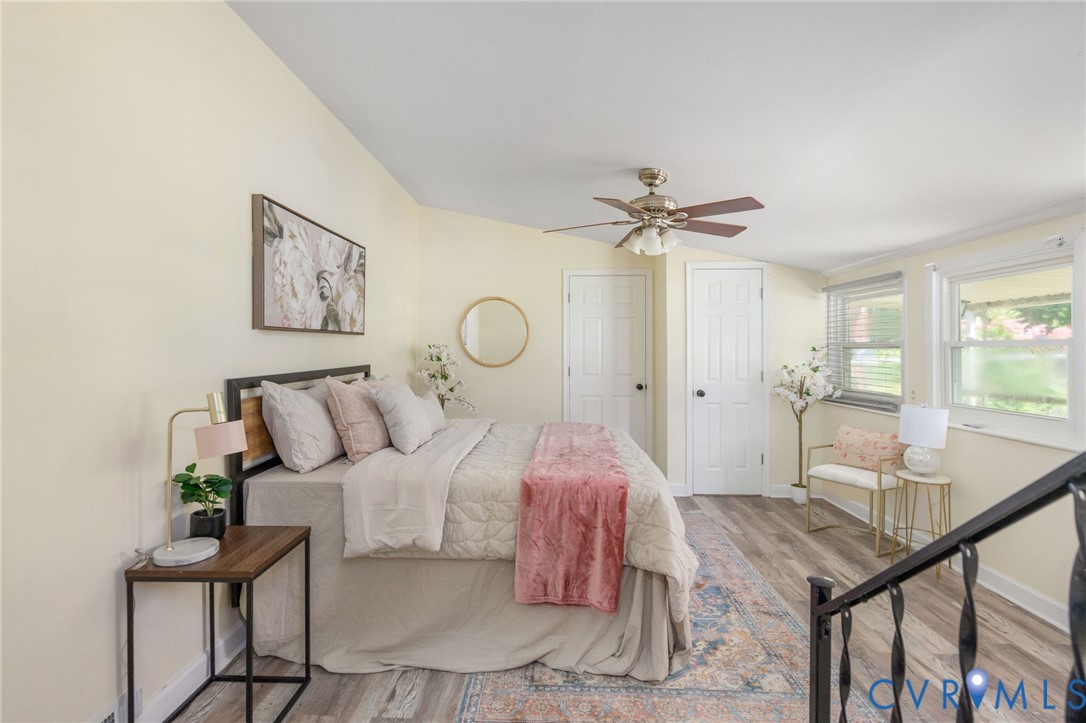 750 Hampton Road Petersburg, VA 23805 - Photo 20 of 33 Vaulted ceiling, ceiling fan, two paneled doors, t