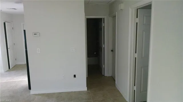 a view of a hallway with a hallway