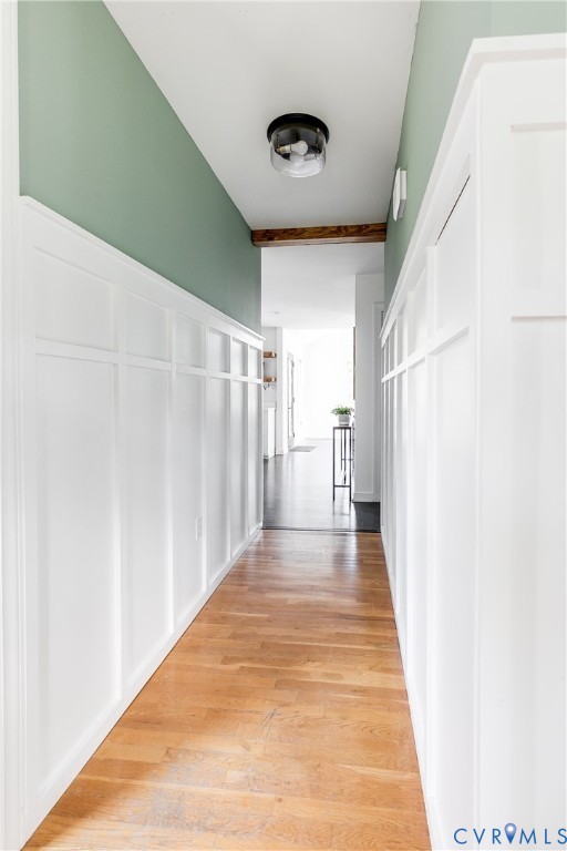16044 Parsons Road Beaverdam, VA 23015 - Photo 13 of 44 a view of a hallway with wooden floor and staircase