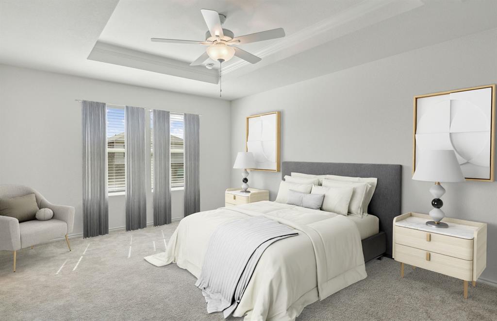 2305 Bay Laurel Lane Forney, TX 75126 - Photo 9 of 9 a bedroom with a large bed and ceiling fan