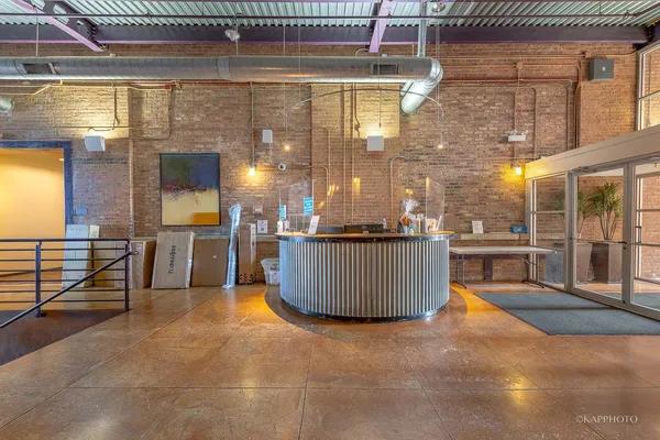 a view of lobby with basket ball court