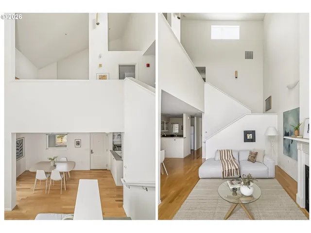 a view of kitchen living room with furniture and wooden floor