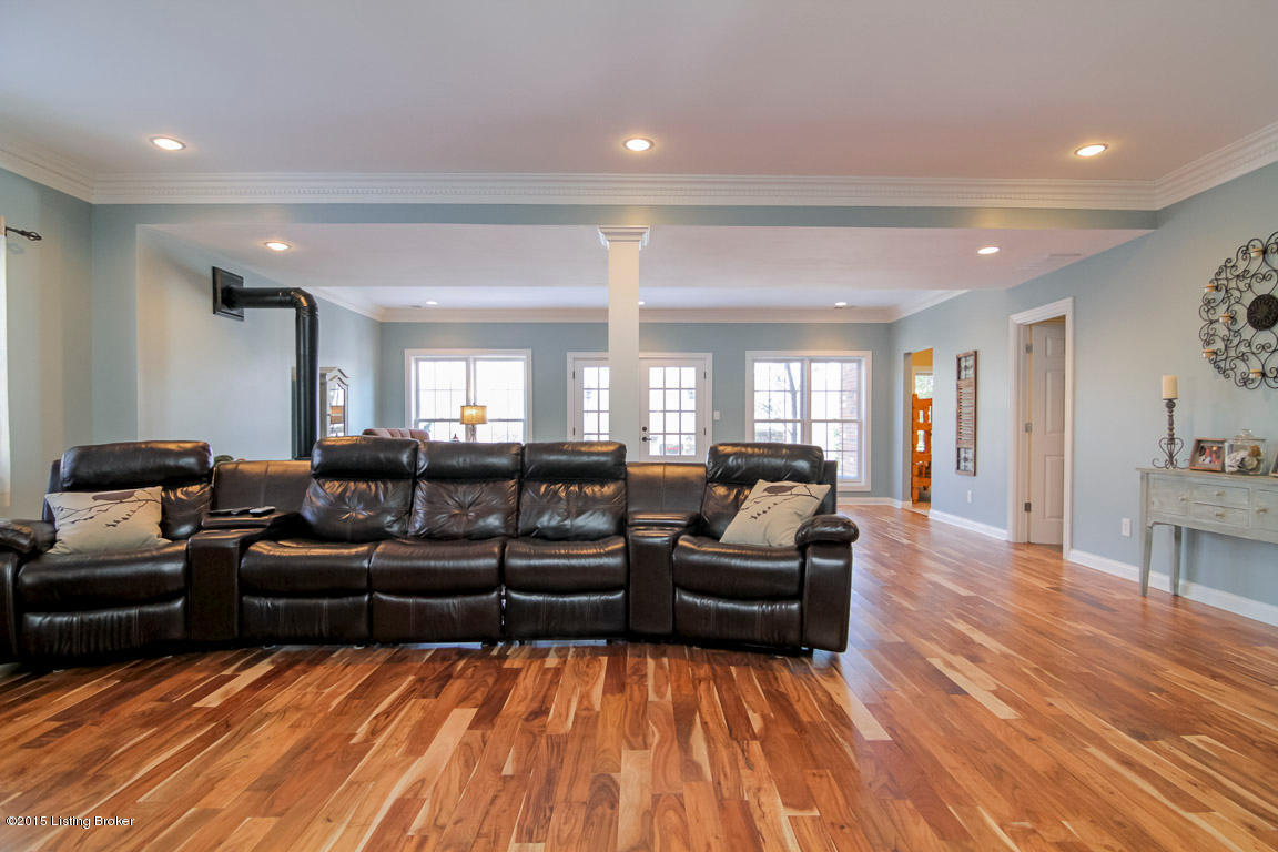 2903 Doe Ridge Court Prospect, KY 40059 - Photo 29 of 49 The media area has a great space with recently added flooring and a 5th bedroom/full bath access.