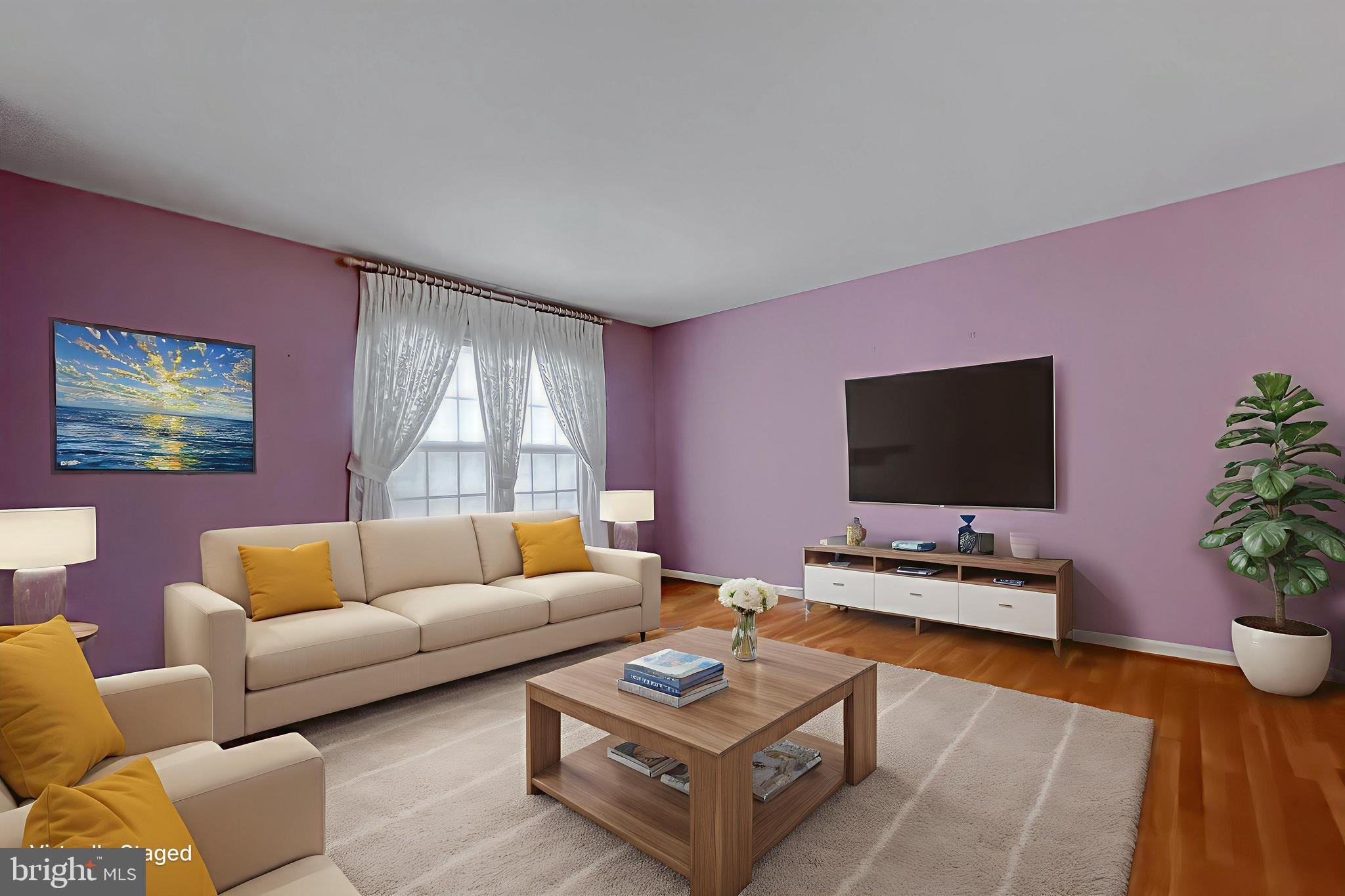 7004 Vismanco Lane Clinton, MD 20735 - Photo 6 of 63 a living room with furniture and a flat screen tv