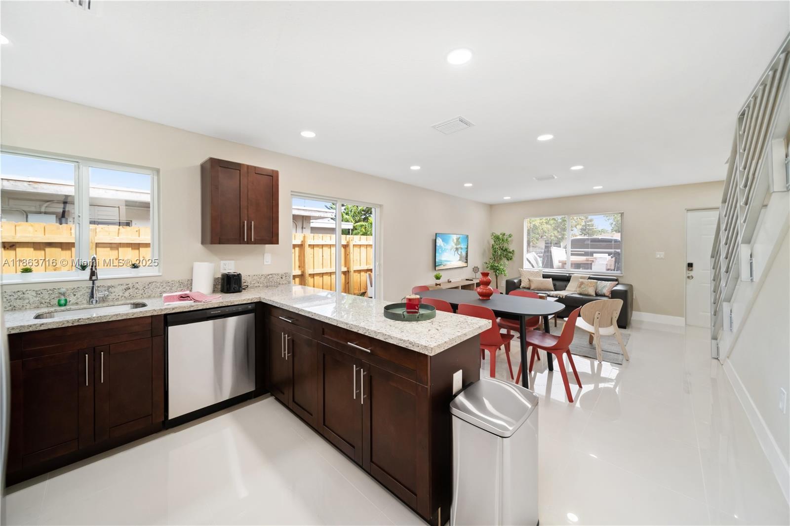 1183 Northeast 111th Street, Unit 1183 Miami, FL 33161 - Photo 8 of 20 a kitchen with lots of counter top space