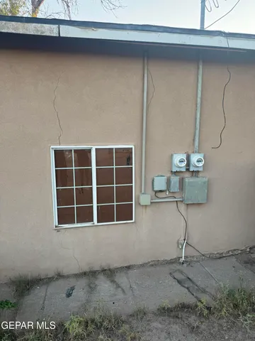 a house with a table and chairs