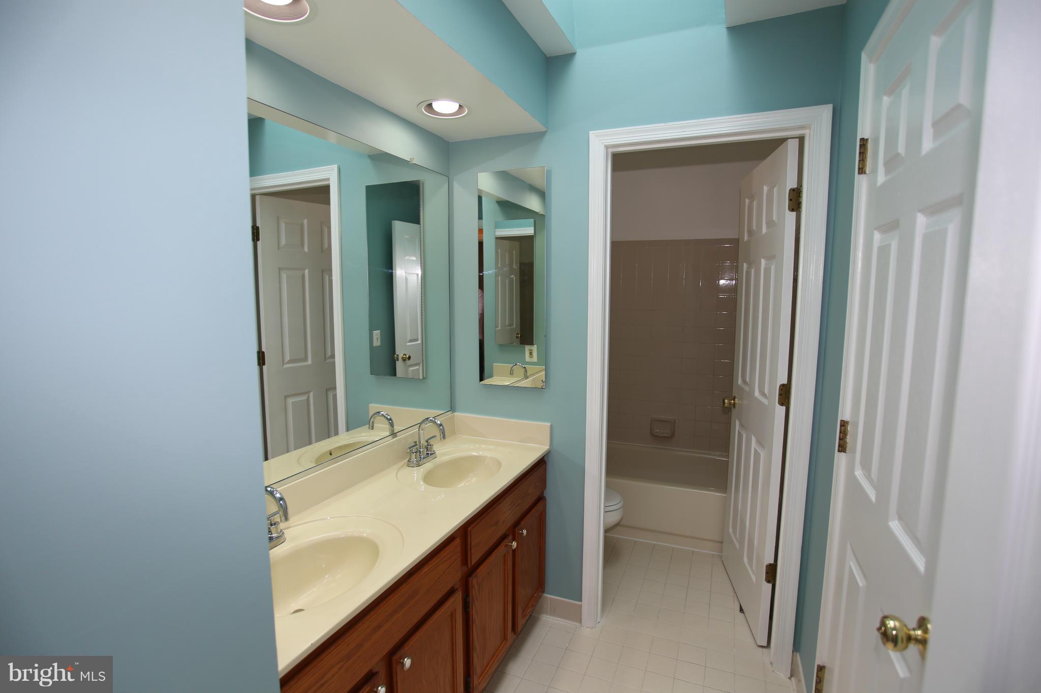 703 Monarch Ridge Road Frederick, MD 21703 - Photo 21 of 30 a bathroom with a sink a toilet and shower