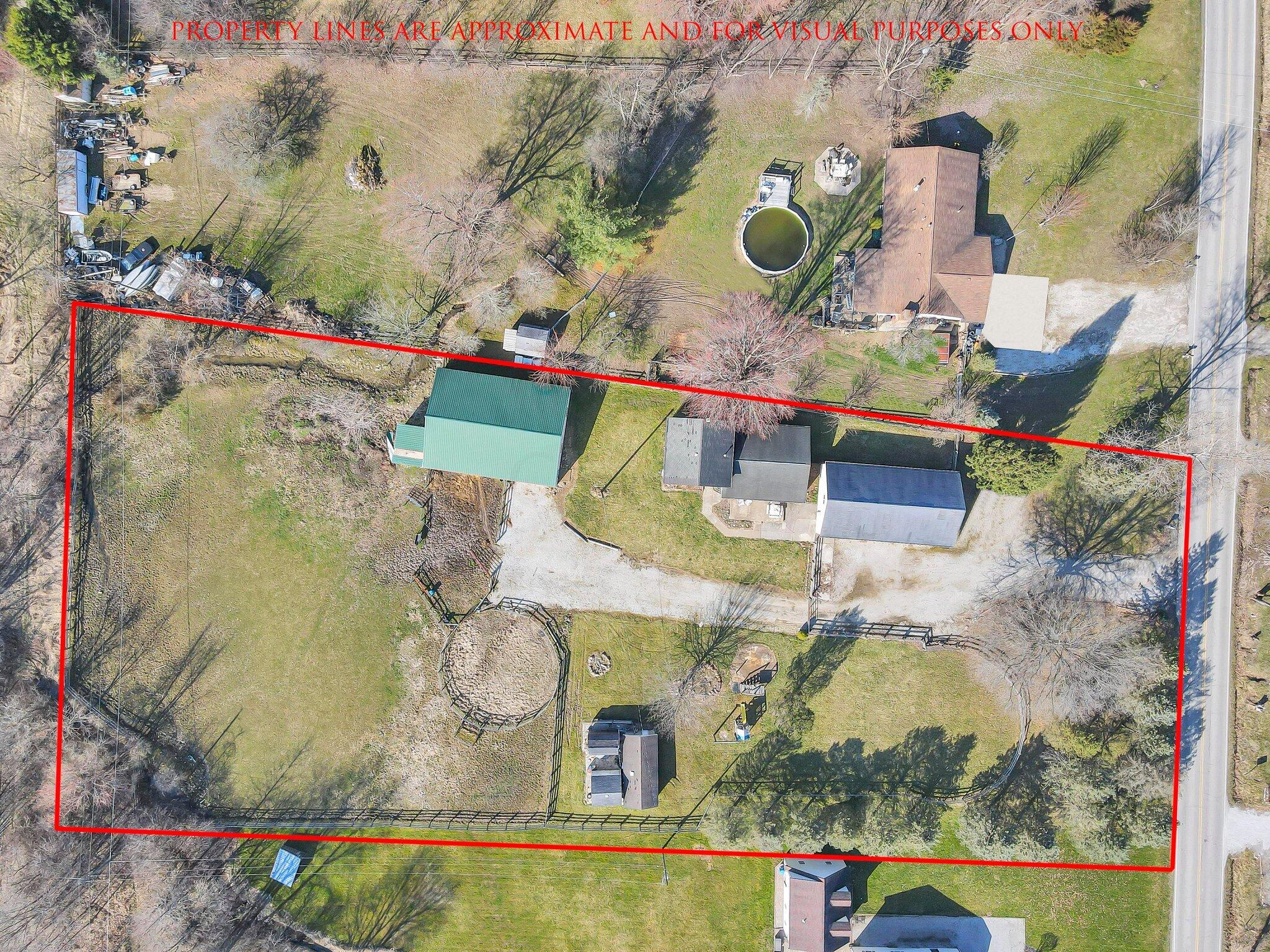 5225 Deeds Road Southwest Pataskala, OH 43062 - Photo 8 of 43 Aerial w/property lines, 2.02 acres
