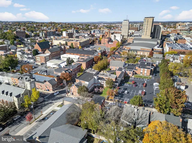an aerial view of multiple house