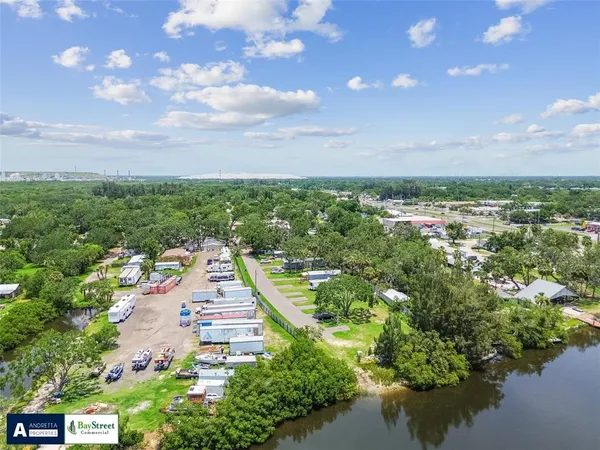 a aerial view of a house