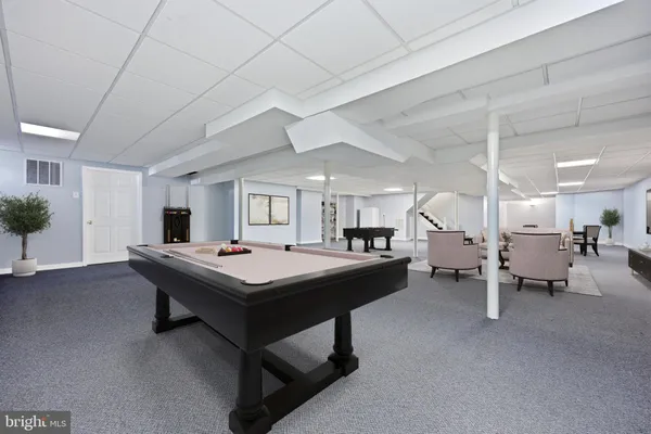 a view of a indoor garage