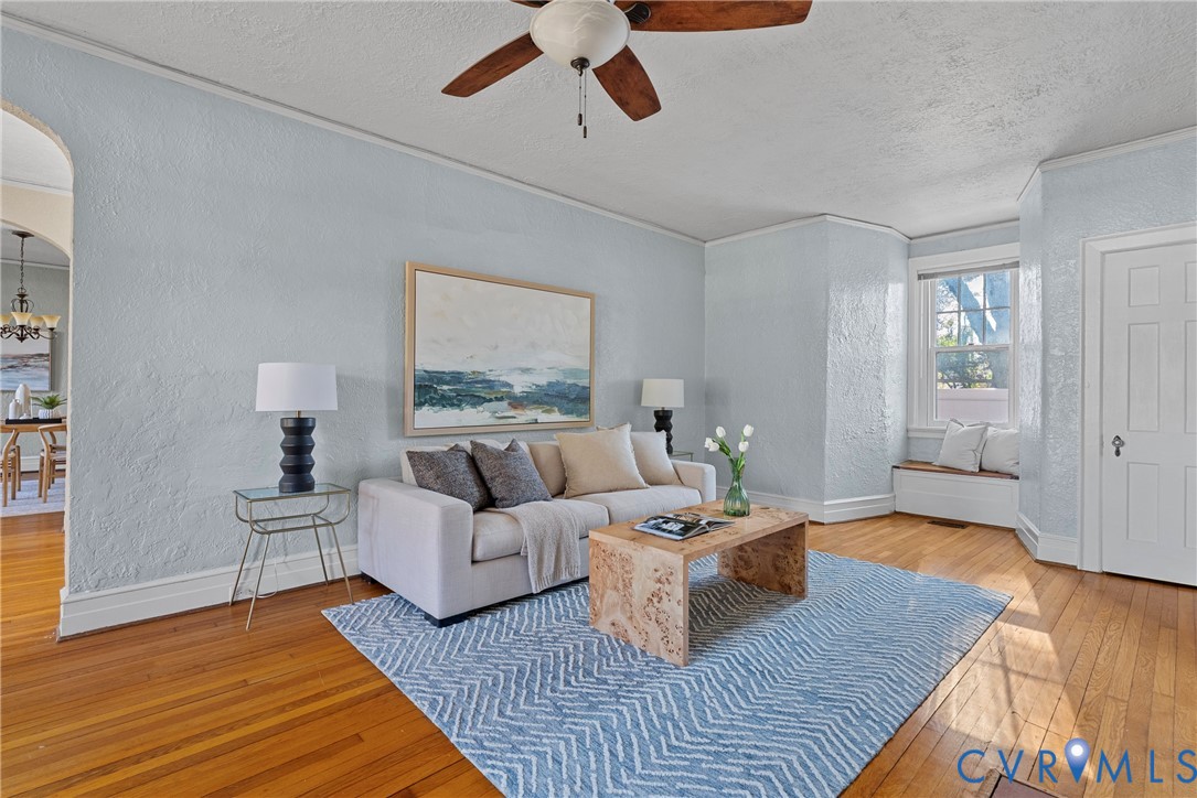 2517 Hilliard Road Henrico, VA 23228 - Photo 10 of 47 a living room with furniture and a wooden floor