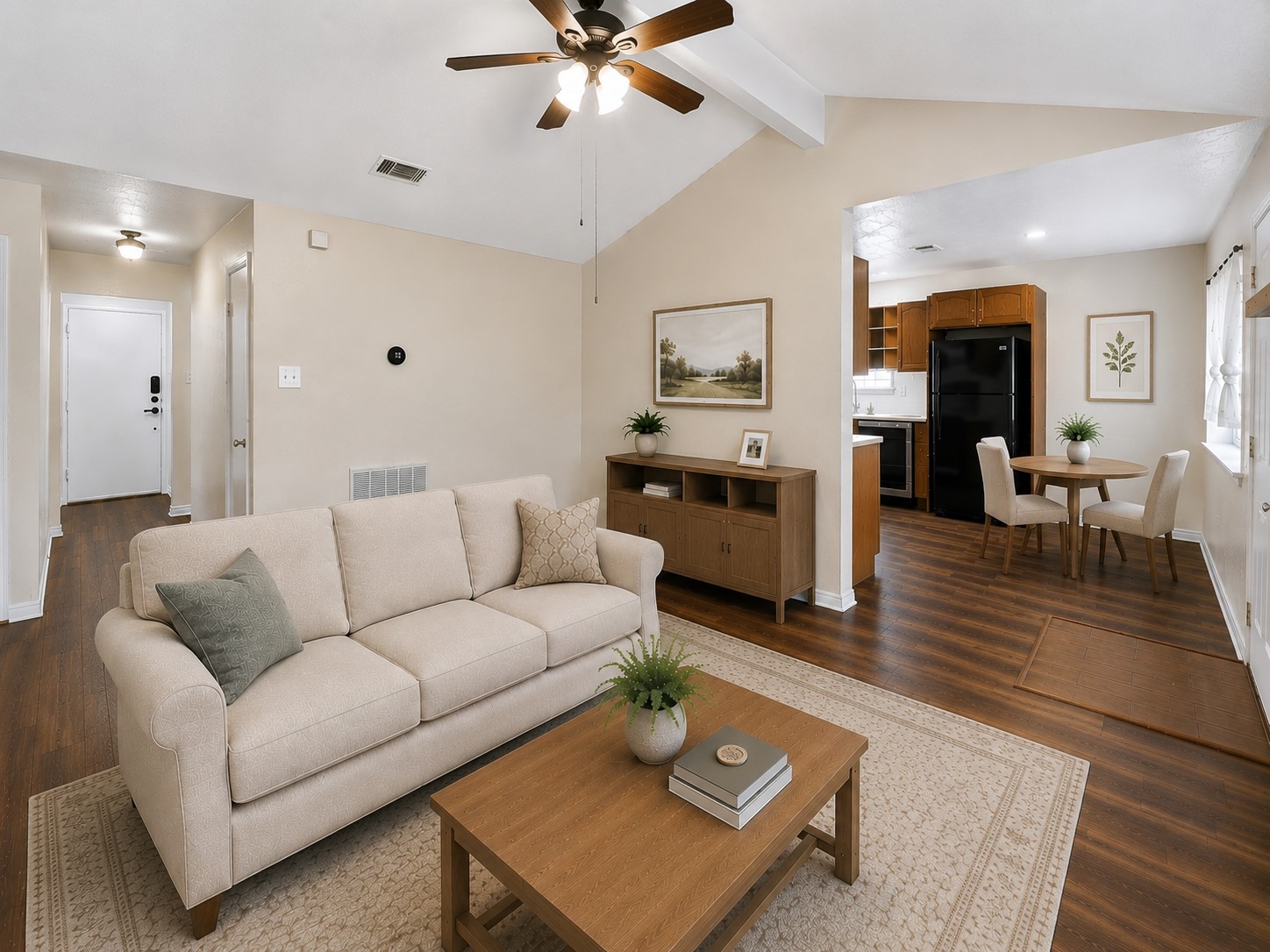 4818 Quailgate Drive Spring, TX 77373 - Photo 4 of 26 a living room with furniture and a wooden floor