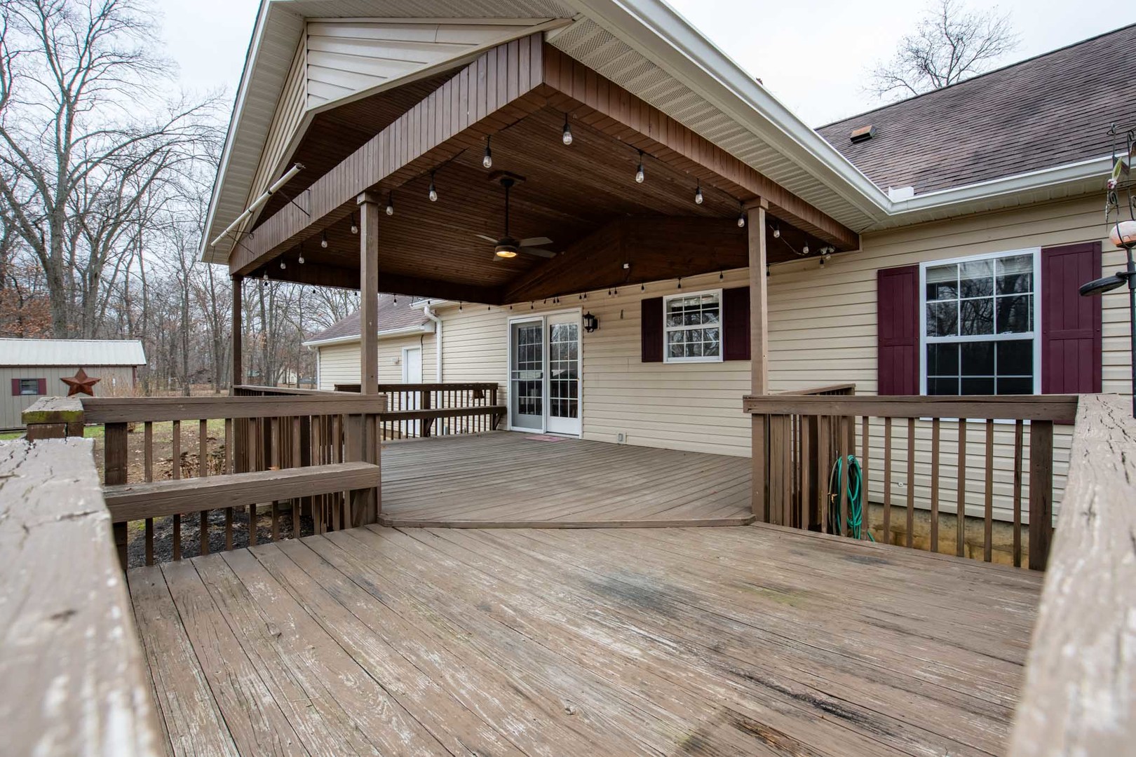 11052 Prestwick Drive Benton, IL 62812 - Photo 41 of 46 a view of deck with wooden floor and seating space