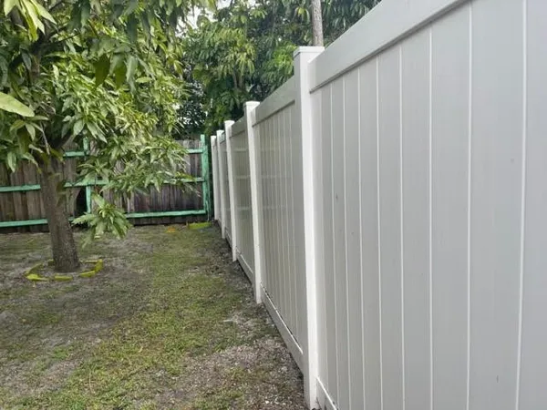 a view of backyard with green space