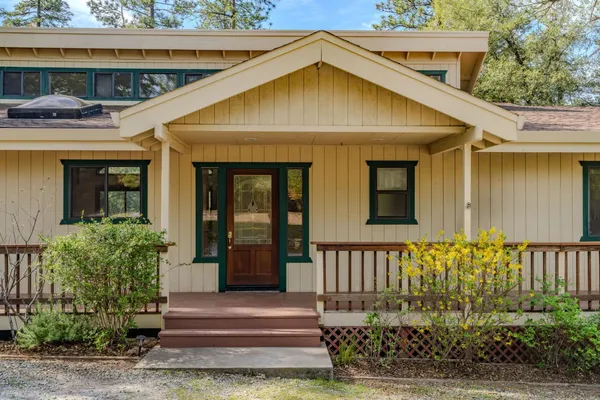 a front view of a house