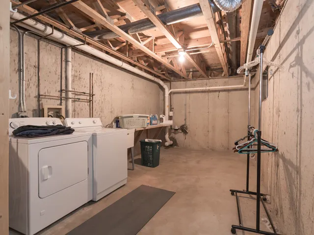 a room with storage and utility