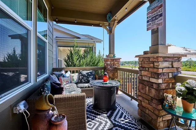 a view of outdoor seating