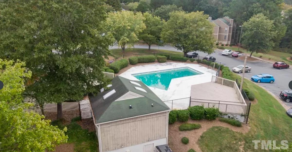 3702 Chimney Ridge Place, Unit 201 Durham, NC 27713 - Photo 27 of 27 an aerial view of a house with outdoor space