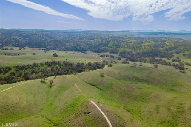 a view of a lake in middle of the town