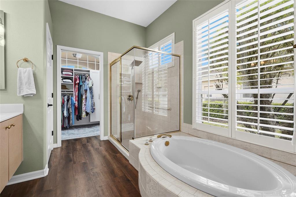 6582 Waters Edge Way Lakewood Ranch, FL 34202 - Photo 31 of 98 a bathroom with a bathtub and a shower