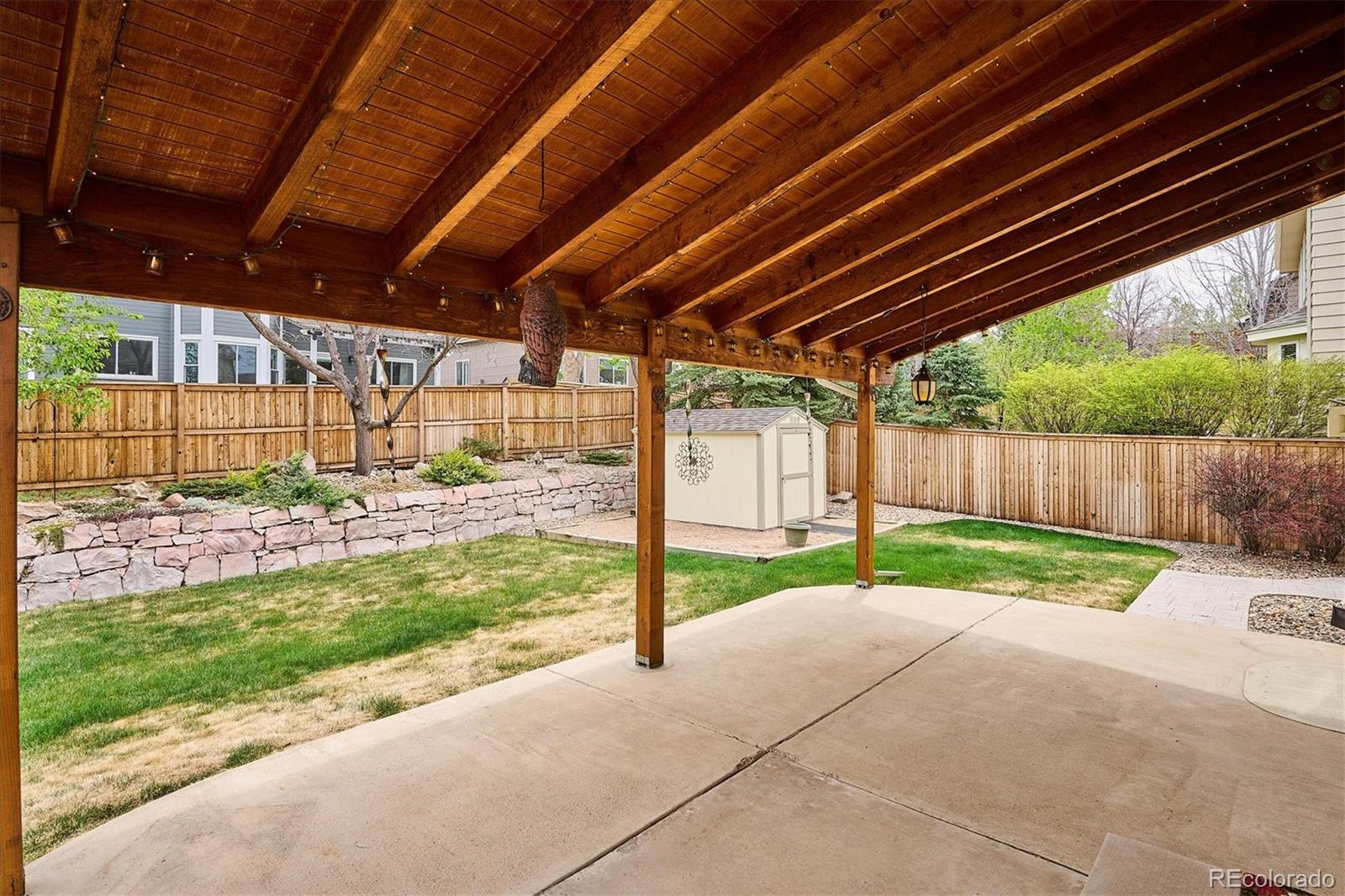 6299 Shannon Trail Highlands Ranch, CO 80130 - Photo 36 of 40 a view of backyard with green space