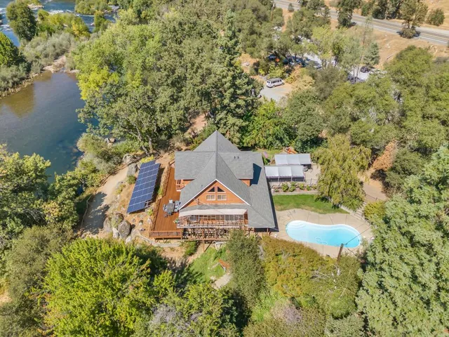 a view of a city with mountains in the background