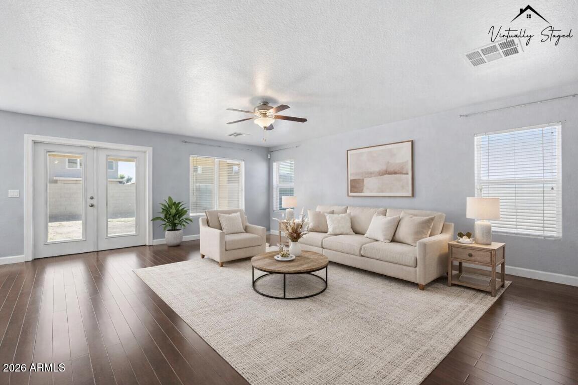 1707 West Harding Avenue Coolidge, AZ 85128 - Photo 6 of 53 a living room with furniture and wooden floor