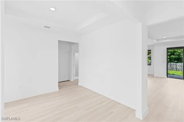 a view of an empty room