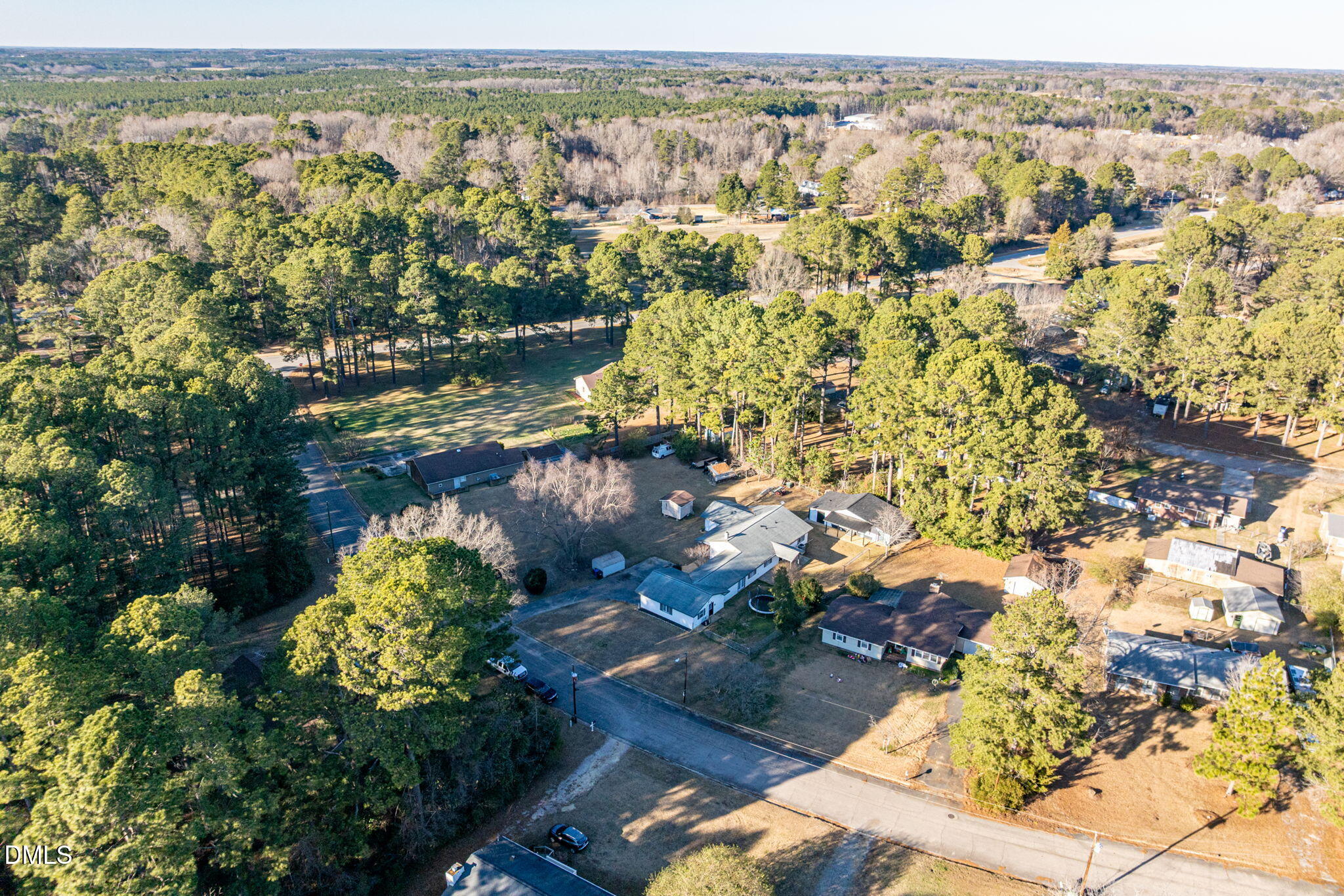 110 Circle Drive Spring Hope, NC 27882 - Photo 58 of 61 an aerial view of residential house with outdoor space