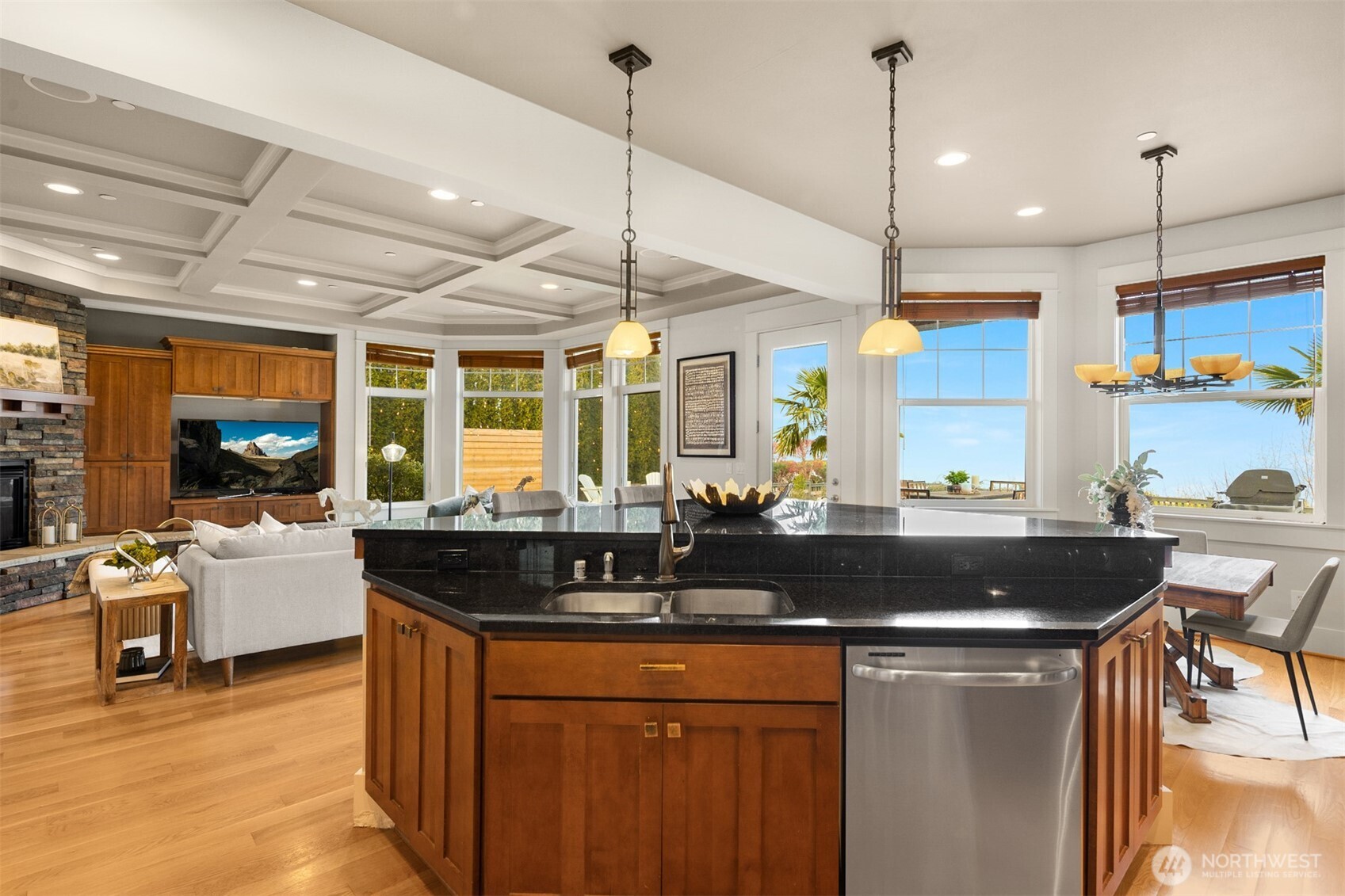 1500 South 5th Place Renton, WA 98057 - Photo 13 of 40 a kitchen with a counter and chairs