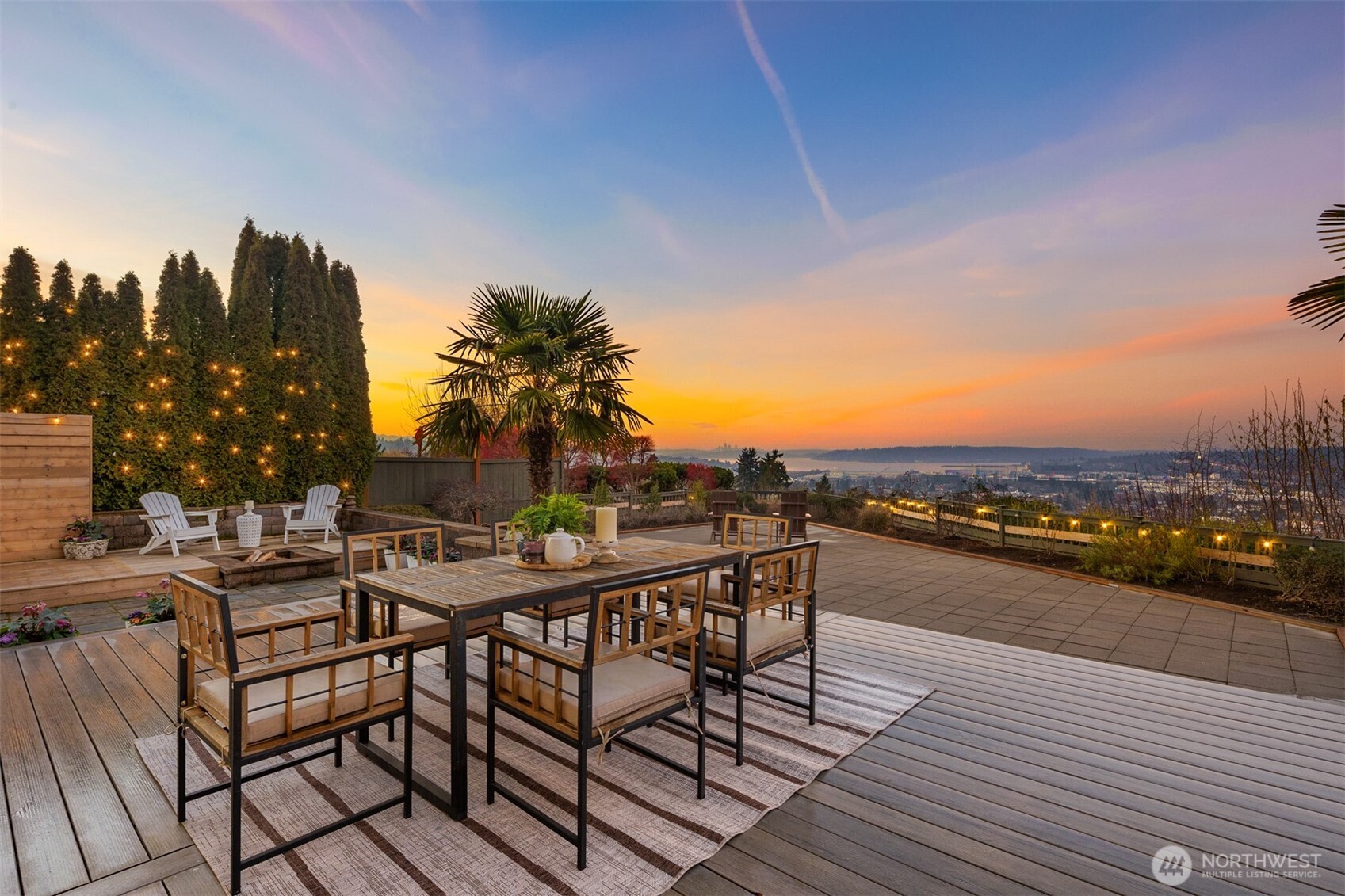 1500 South 5th Place Renton, WA 98057 - Photo 39 of 40 a view of a terrace with furniture and city view