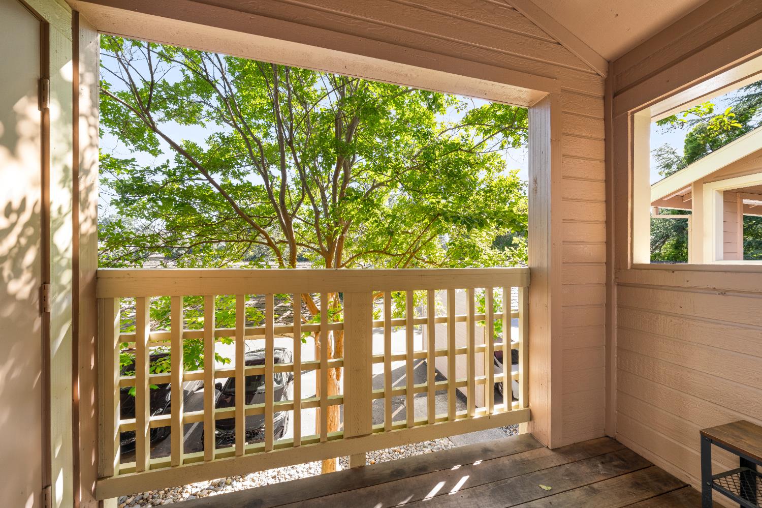 11150 Trinity River Drive, Unit 42 Rancho Cordova, CA 95670 - Photo 26 of 32 a view of a street from a porch