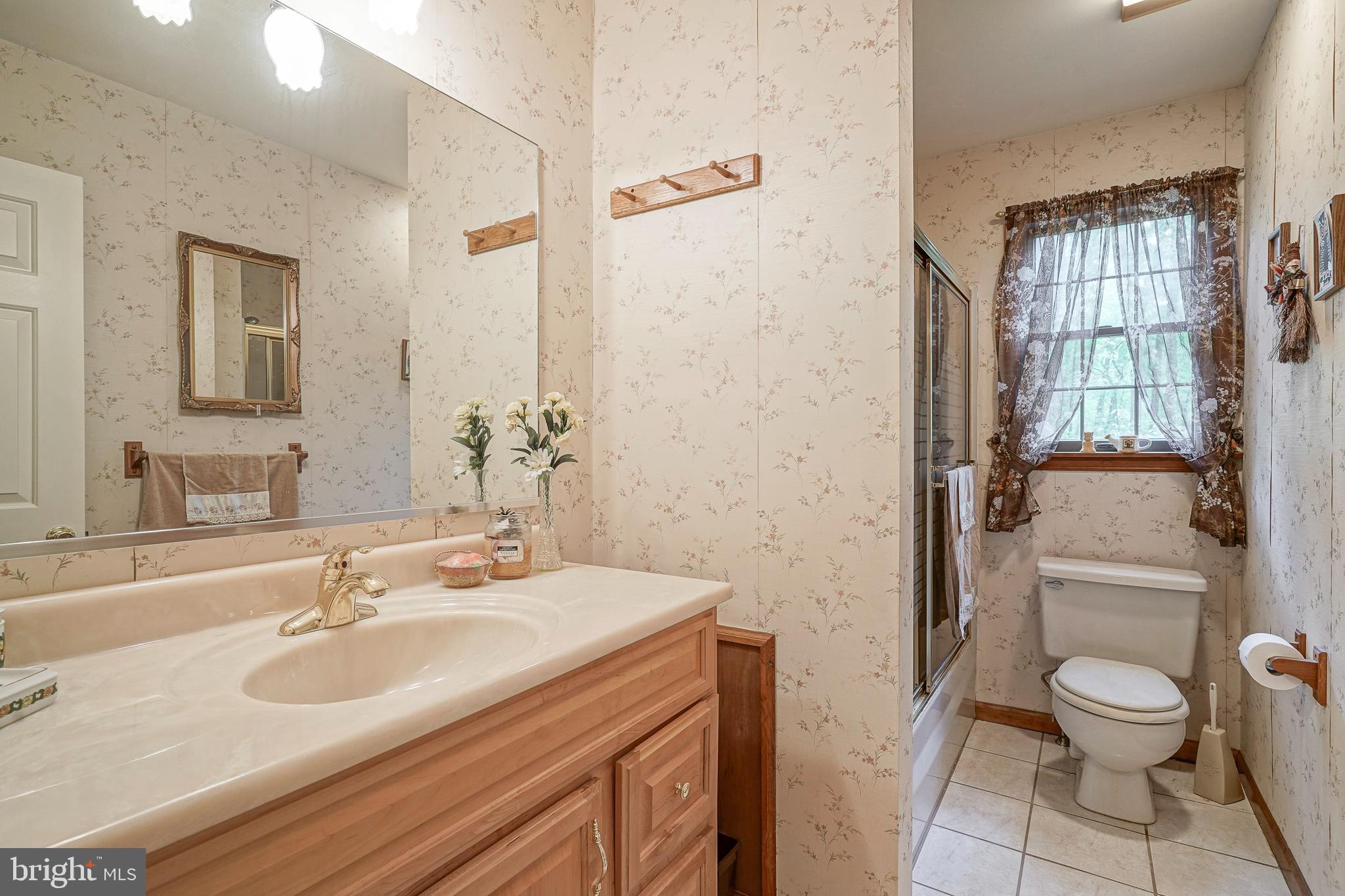 5 Meadowbrook Drive Shamong, NJ 08088 - Photo 23 of 39 a bathroom with a sink toilet a mirror and shower