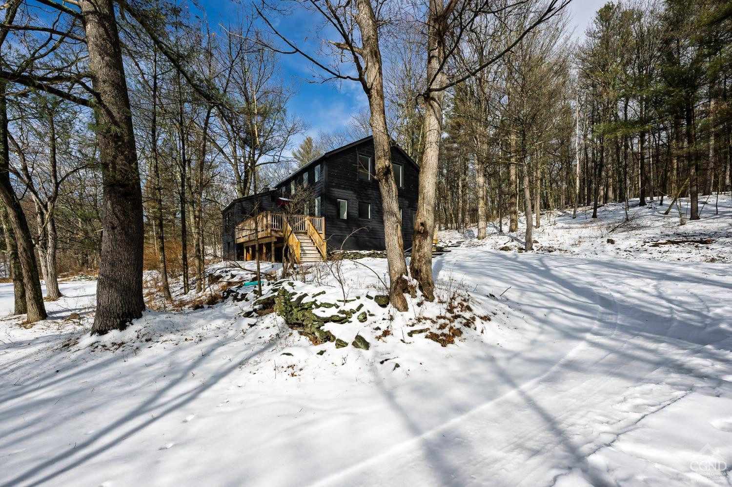 203 Stone Jug Road Craryville, NY 12521 - Photo 3 of 29 a view of a yard covered in snow