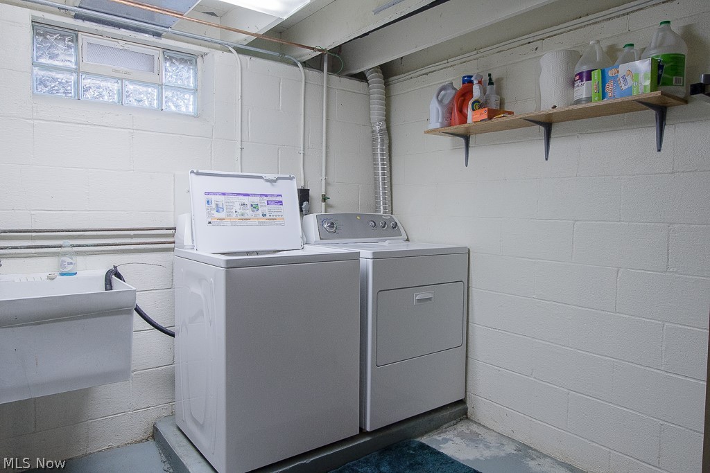 30425 Vineyard Road Willowick, OH 44095 - Photo 16 of 22 The Laundry Room is located in the unfinished side of the basement. Although, you will see the cleanliness of the basement will not deter you from wanting to do chores.