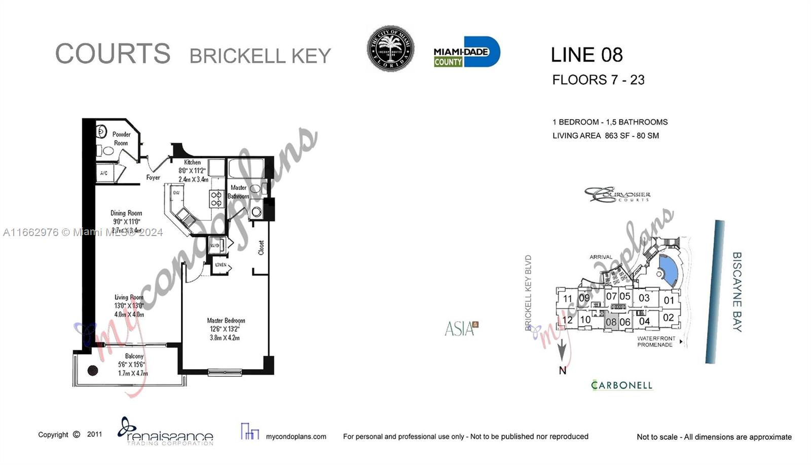 801 Brickell Key Boulevard, Unit 2008 Miami, FL 33131 - Photo 19 of 19