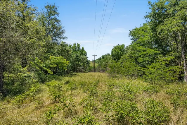 a view of a lake with houses in the back