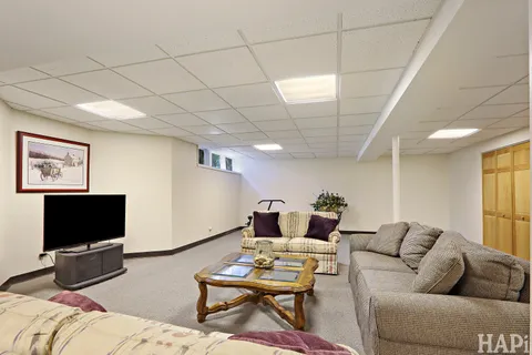 a view of a trees with a yard