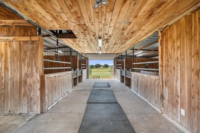a view of a storage room
