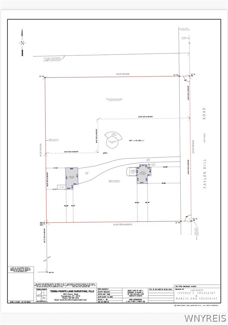 3944 Taylor Hill Road Ridgeway, NY 14411 - Photo 50 of 50 New survey showing actual property lines