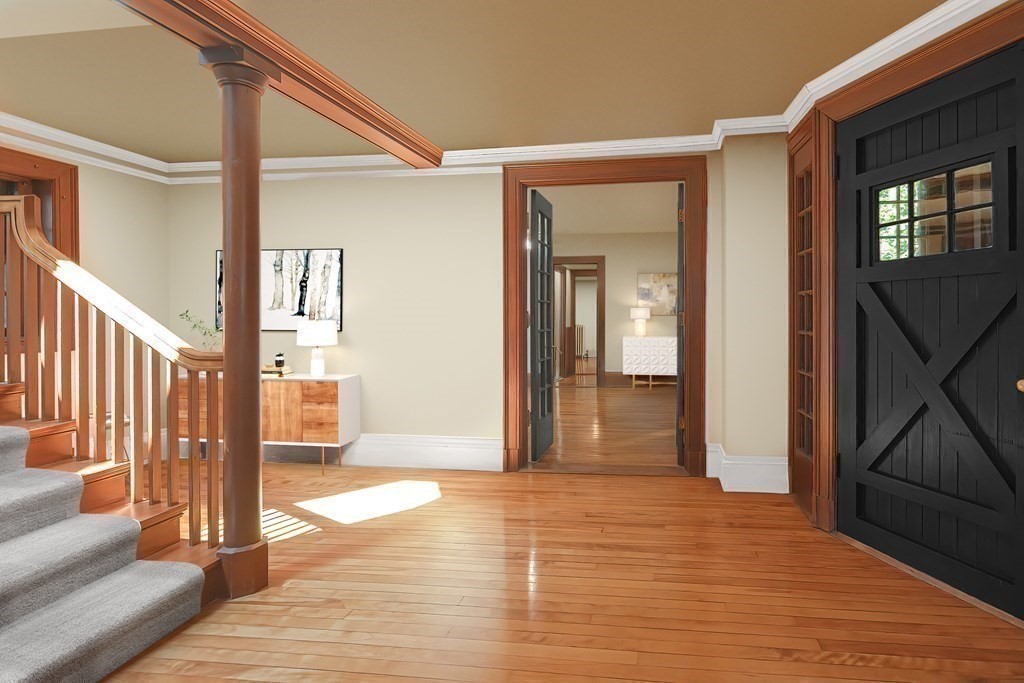 1 Summit Road Franklin, MA 02038 - Photo 20 of 42 a view of a hallway with wooden floor and entryway